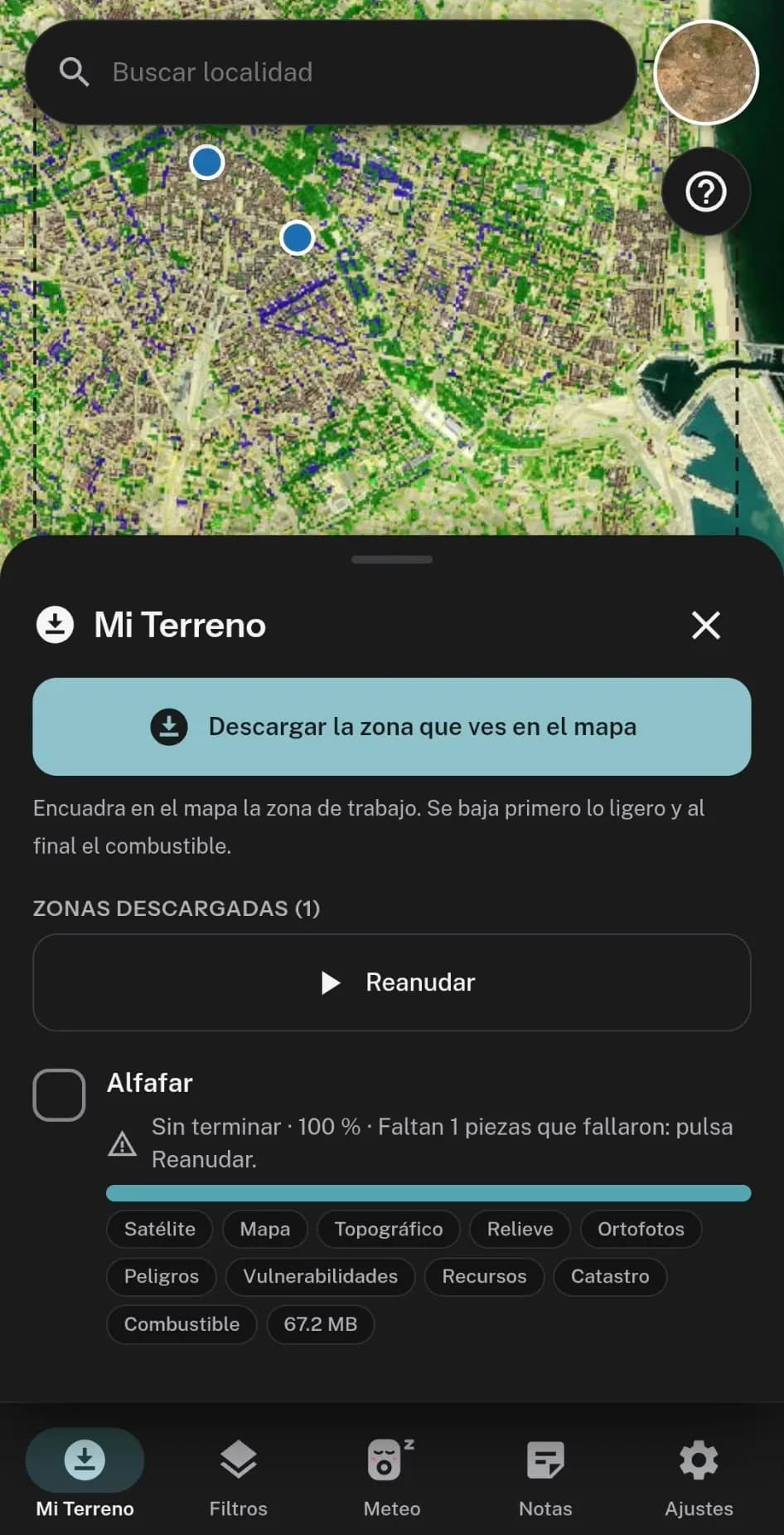 Captura · App de campo sin conexión